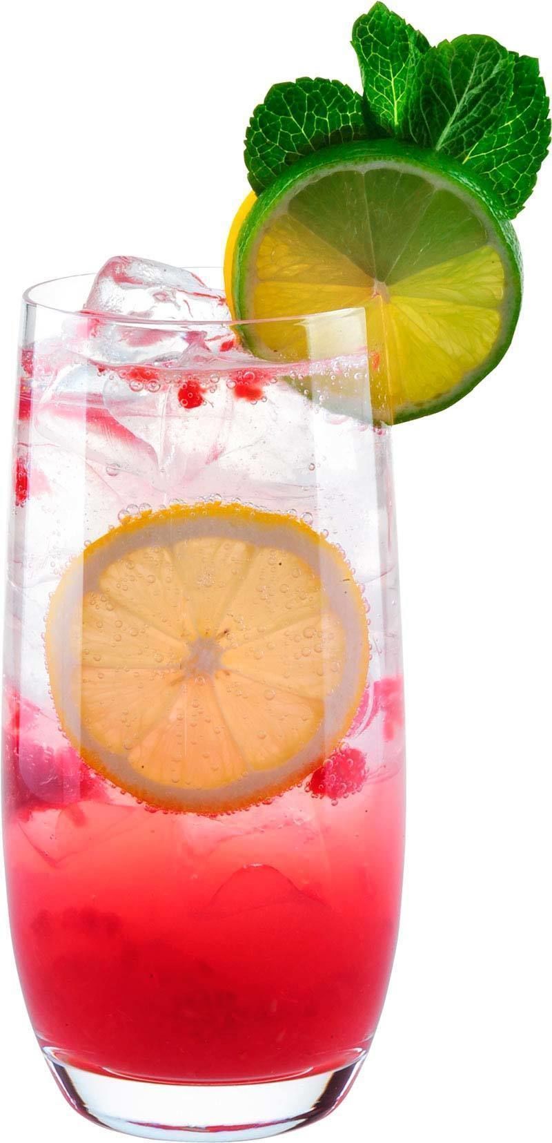 Рецепт коктейля Малиновый лимонадик